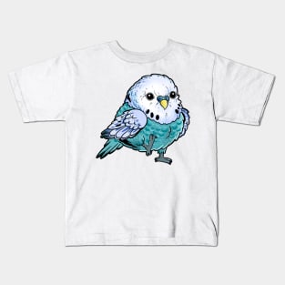 Blue Budgie - Birb Gift for Bird Lovers and Pet Owners Kids T-Shirt